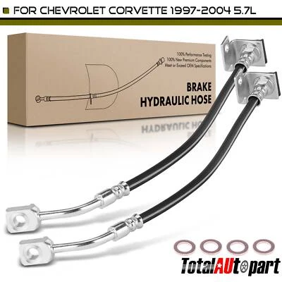 Mangueira hidráulica de freio para Chevrolet Corvette 1997-2004 V8 5.7L dianteira esquerda e direita - Imagem 1 de 4