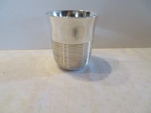 Christofle timbale en métal argenté monogrammé JMN - Picture 1 of 5