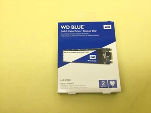 WD Blue 2TB M.2 2280 SATA III 6Gb/s 3D NAND Internal SSD WDS200T2B0B New - Picture 1 of 4