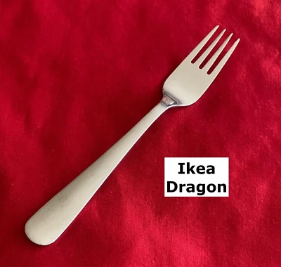 Garfo para salada Ikea DRAGON 6 1/2" ponta de ponta talheres de aço inoxidável - Imagem 1 de 4