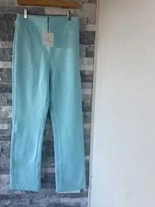 Women’s CHLOE KRISTYN NWT Brennan Pants-Aqua Blue-Size Small - Picture 1 of 7