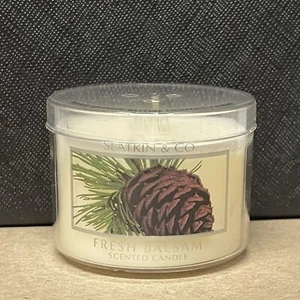 Slatkin & Co Candle FRESH BALSAM 1.6 oz MINI TRAVEL VOTIVE Bath & Body Works - Picture 1 of 6