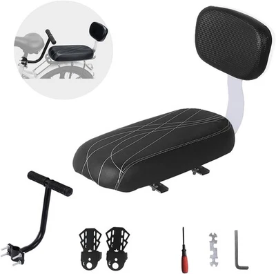 Woouagia Bicycle Rear Seat Back Pu Leather Soft Cushion Passenger Bike Kids - Image 1 of 4
