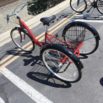26" Monterey Folding Adult Tricycle Comfort Ride Cruiser Trike,  Red - Image 1 of 4