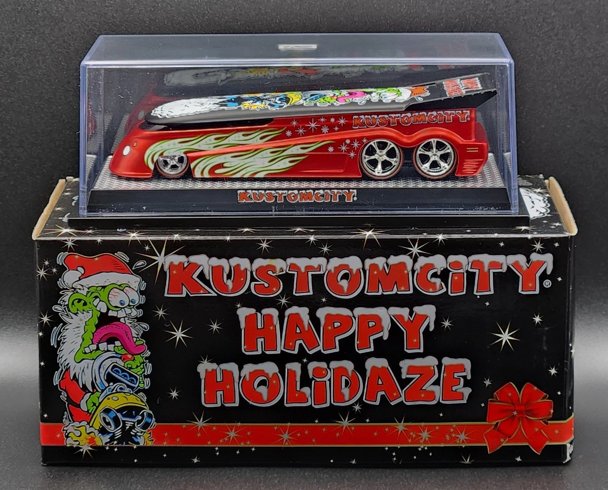 ミニカー KUSTOM CITY RARE Kustomcity Dave Chang Design Drag Bus OVER-CHROME SERIES