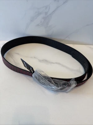 True Religion мужской ремень размер 38 черный/красный большой T стежок World Tour пряжка новый. - Изображение 1 из 4