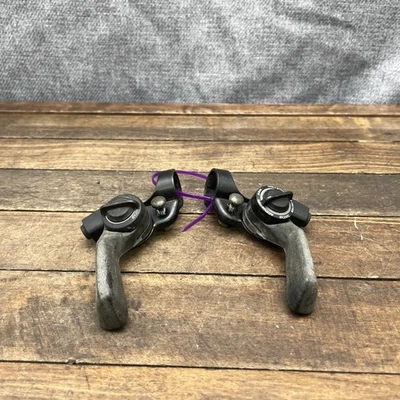 Винтажные переключатели для большого пальца Suntour AccuShift пара для горного велосипеда 6s 6 скоростей индекс/трение - Изображение 1 из 4