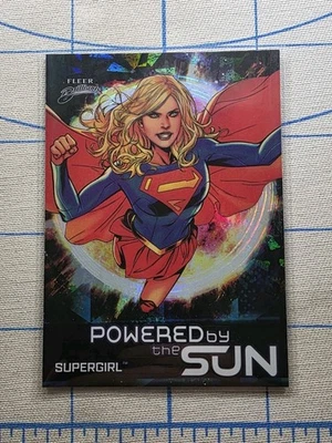 Fleer Brilliants Superman - Supergirl PS-3 Black Parallel - Powered By The Sun - Image 1 of 4