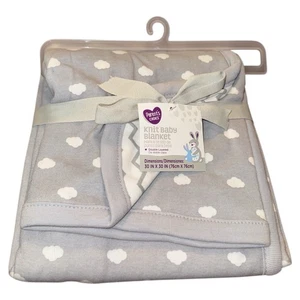 Manta tejida para bebé Chevron nubes grises Parents Choice Walmart NUEVA 30x30 - Imagen 1 de 3