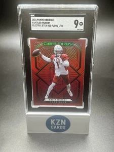 Camiseta deportiva Panini Obsidian 2021-Kyler Murray grabado eléctrico Red Flood 1/26 # SGC 9 - Imagen 1 de 2