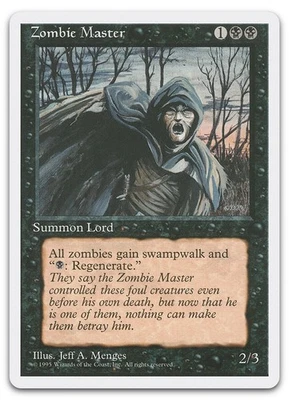 Zombie Master #58 (LP) Fourth Edition 4ED Magic MTG - Image 1 of 2