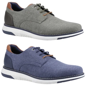 Mens Hush Puppies Bruce Casual Lace Up Smart Canvas Trainer Shoes Sizes 6 to 11 - Picture 1 of 9