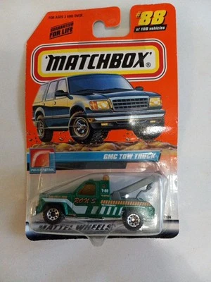 MATCHBOX #88 GMC TOW TRUCK WRECKER, GREEN, 1/64, TH CHASE 2000 TAMPO - Image 1 of 4