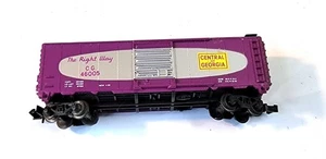 N Model Power 3703 Central Of Georgia 40' Box Car 46005 The Right Way Purple - Picture 1 of 12