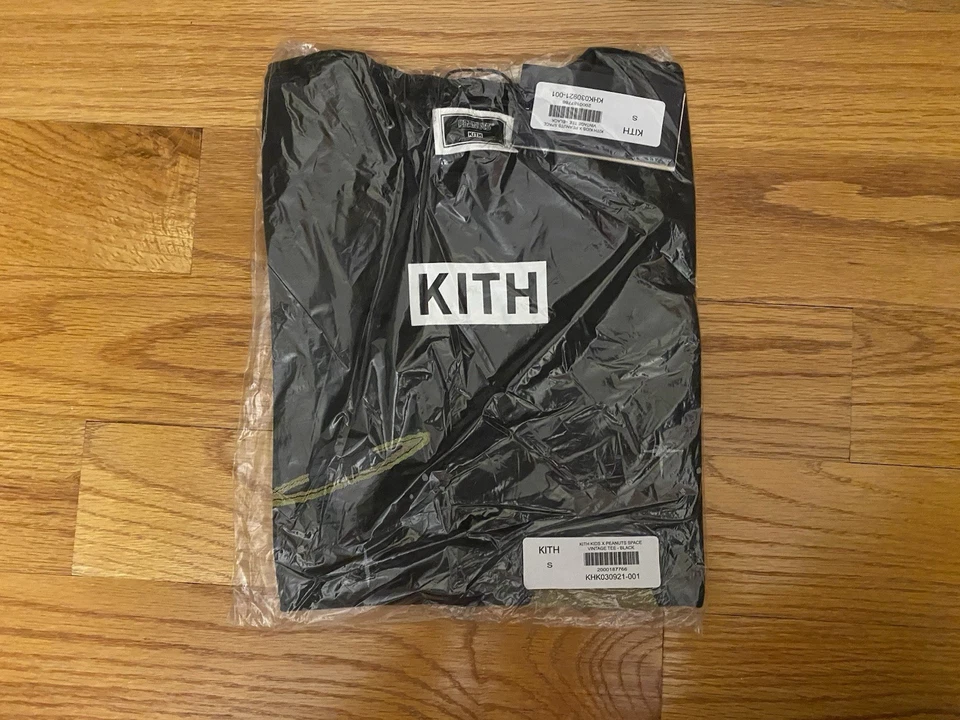 NEW Kith Kids For Peanuts Space Vintage Tee Black Kid's Size S IN HAND - Image 1 of 1