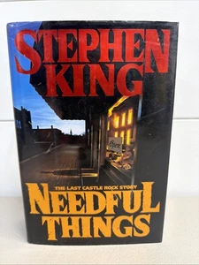 NEEDFUL THINGS BY STEPHEN KING HC BOOK VIKING 1st ED, 1st PRINT 1991 CASTLE ROCK - Picture 1 of 10