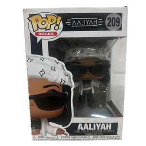 Funko POP! Rocks Aaliyah #209 Vinyl Figur BESCHÄDIGTE BOX SIEHE BILDER - Bild 1 von 6