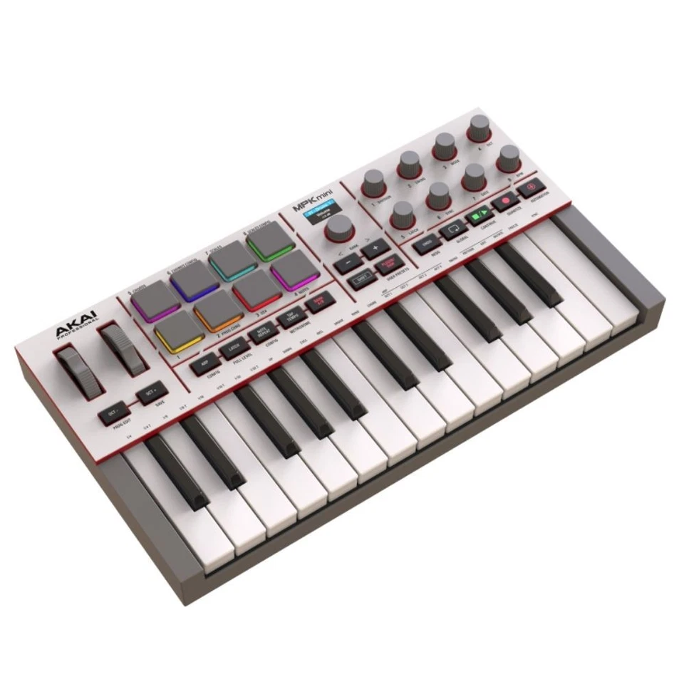 AKAI MPK MINI IV White portable USB keyboard - Image 1 of 1