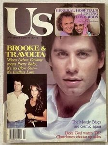 US Magazine VTG Issue - September 1, 1981 w/ Brooke Shields & John Travolta VGC - Picture 1 of 10