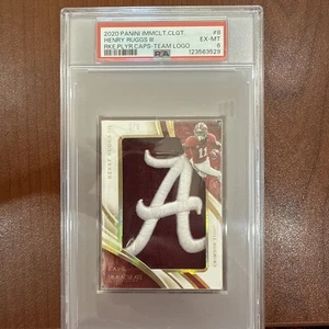 2020 Panini Immaculate Collection #8 Henry Ruggs III Team Logo Caps - Picture 1 of 5