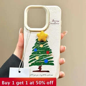 For iPhone 17 Air 17 Pro Max 16 15 14 13 12 11 XR 7 8 Phone Cover Christmas Tree - Picture 1 of 6