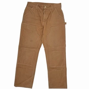 Carhartt Loose Fit Made In USA Double Knee Utility Pants BR01-BRN Men’s 34x32 - Picture 1 of 7