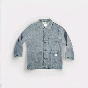Nanushka Budapest Gray Linen Twill Chore Coat Jacket S Made In Hungary - Picture 1 of 5