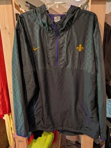 Nike LSU 1/4 Zip Pullover/Jacket With Hood Size Large - Picture 1 of 7