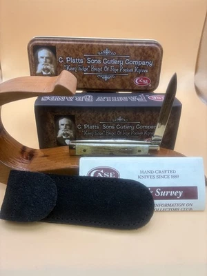 Case  XX C Platts Sons 5182 Baby Doc Doctors Knife Burnt Stag 2005 In Case - Image 1 of 4