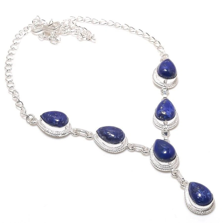 Collane di gioielli in argento sterling 925 fatti a mano con pietre... - Immagine 1 di 1