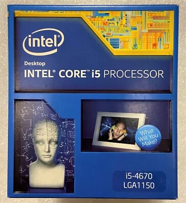 Intel BX80646I54670 SR14D Core i5-4670 Processor 6M Cache, up to 3.80 GHz NEW - Image 1 of 2