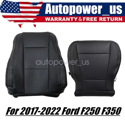 Cubierta de asiento inferior y superior negra para Ford F-250 Super Duty Lariat 2017-2022 Foto 1 de 4