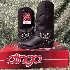 NEW Dingo Chopper Eagle Harness Pull-on Motorcycle Square Toe Boots Men’s 7.5 - Picture 1 of 3