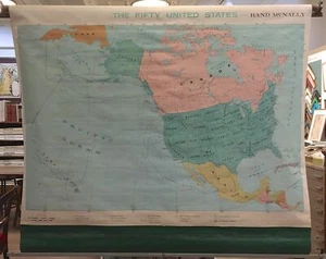 FIFTY UNITED STATES WALL MAP - Picture 1 of 1