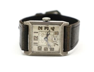 ABRA Watch Co Art Deco Square Dial Schweizer Damenuhr zum Reparieren - Bild 1 von 7