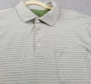 JOS A. Camisa Polo BANK Para Hombre Grande L Rayas Mangas Cortas Ajuste A Medida Elastizada - Imagen 1 de 8