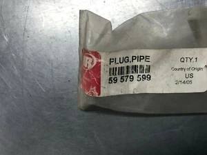 59579599 GENUINE Ingersoll Rand  PIPE DRAIN PLUG   RM59579599 - Picture 1 of 2