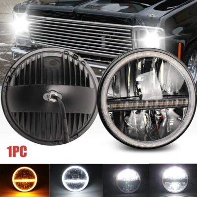DOT 7"inch Projector LED Headlight Halo DRL fit Chevrolet C10 C20 Pickup K10 K20 - Image 1 of 4