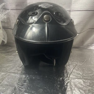 Nell Harley Davidson Motorcycle Street Open Face Helmet Black - Small - Picture 1 of 6