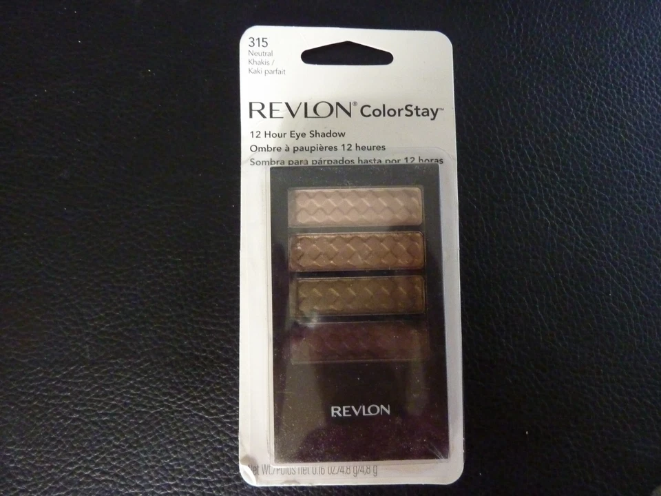 Revlon ColorStay 12 Hour Eye Shadow Quad- NEUTRAL KHAKIS #315- New -READ DESCRIP - Image 1 of 1