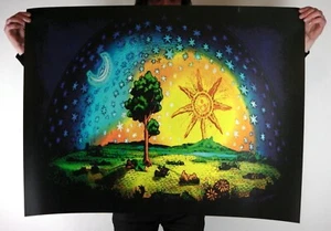 Flat Earth Poster Prints - EXPRESSIONISM FIRMAMENT ART - Tree Of Life (40"X30"). - Picture 1 of 9