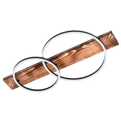 Eglo 99408 LED Boyal 2 Kreise Deckenleuchte Holz vintage EEK:E (Spektrum A-G) - Bild 1 von 4