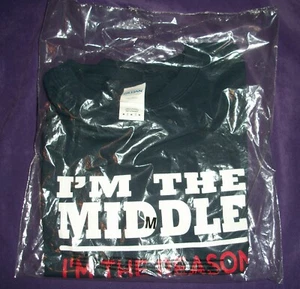 I'm the Middle I'm The Reason We Had Rules T-Shirt Mens M Medium Navy Blue - Bild 1 von 2