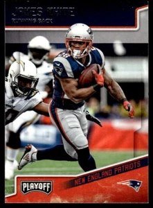 2018 Panini Playoff Red Zone James White New England Patriots #126 - Picture 1 of 2