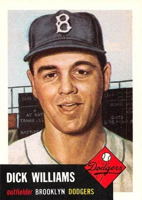 1991 Topps Archives #125 Dick Williams 1953 Brooklyn Dodgers - Image 1 of 3