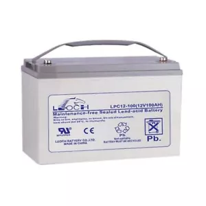LEOCH LPC12-100 12-Volt 100Ah SLA Battery for Ryobi 996239001 RY48111 RY48ZTR100 - Picture 1 of 4