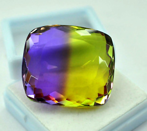 CERTIFIED 105 Ct Natural Tourmaline Multi-Color CUSHION Cut Loose Gemstone