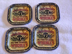 Lot of 4 Jack Daniel's Tip Tray Coasters - Picture 1 of 2