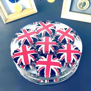Resin Union Jack Bottle Cap Coasters non-slip Handmade Table Mats - Picture 1 of 6