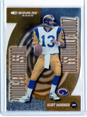 2000 Donruss Kurt Warner Zoning Commission Die-cut 0029/1000 Rams - Image 1 of 2